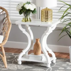 Kirkland's Home Hourglass Wood Accent Table- Accent & End Tables