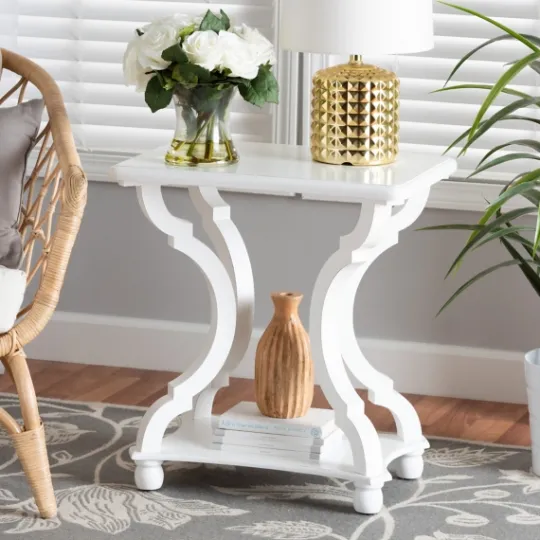 Kirkland's Home Hourglass Wood Accent Table- Accent & End Tables