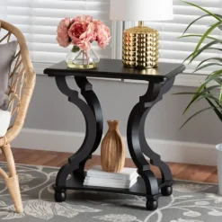 Kirkland's Home Hourglass Wood Accent Table- Accent & End Tables