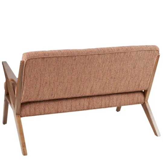 Kirkland's Home Hues Rockwood Pecan Finish Loveseat- Sofas & Loveseats