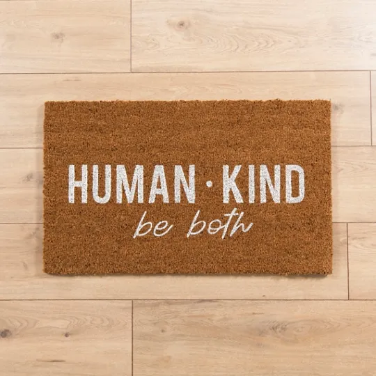Kirkland's Home Human Kind Be Both Coir Doormat- Doormats