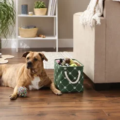 Kirkland's Home Hunter Trellis Paw Print Storage Basket, 14 In.- Baskets & Boxes