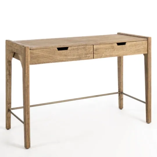 Kirkland's Home Hunter Wood 2-Drawer Desk- Office Furniture