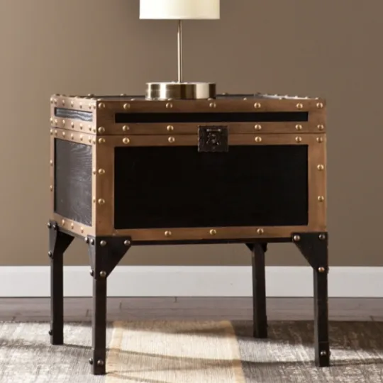 Kirkland's Home Hypatia Travel Trunk Side Table- Accent & End Tables