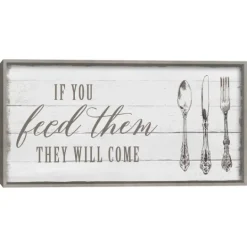 Kirkland's Home If You Feed Them Framed Canvas Art Print- Wall Quotes & Signs