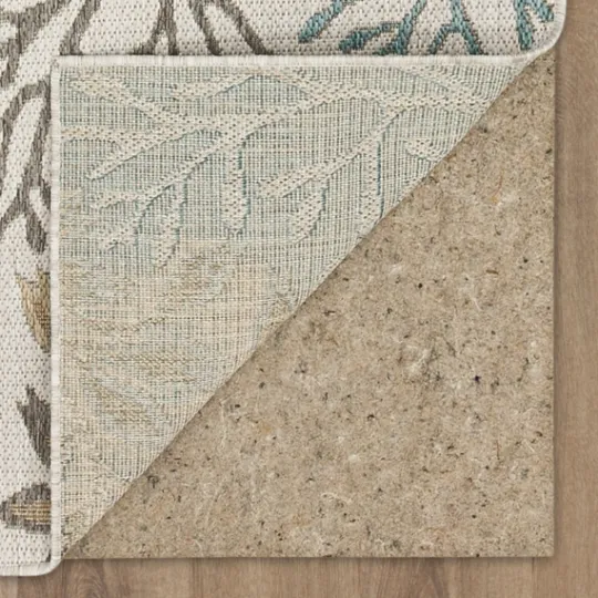 Kirkland's Home Ikat Coral White Sand Outdoor Area Rug, 5X7- Outdoor Rugs
