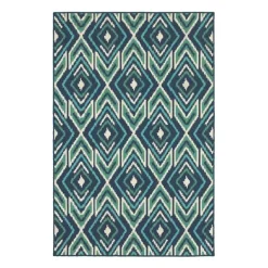 Kirkland's Home Ikat Diamonds Jenn Outdoor Rug, 6X9- Outdoor Rugs