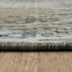 Kirkland's Home Ikat Scrolling Brown Outdoor Area Rug, 5X7- Outdoor Rugs