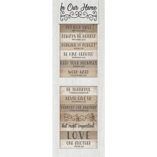 Kirkland's Home In Our Home Shutter Canvas Art Print- Wall Quotes & Signs