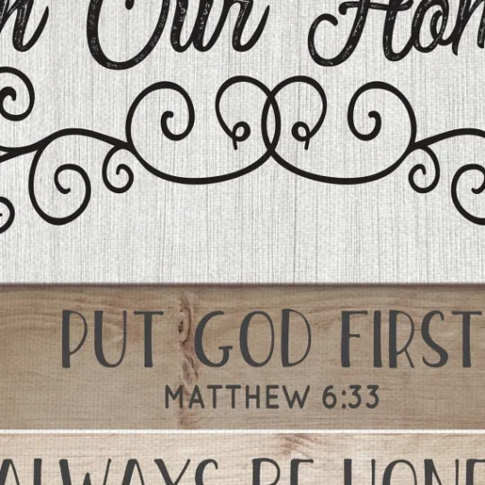 Kirkland's Home In Our Home Shutter Canvas Art Print- Wall Quotes & Signs
