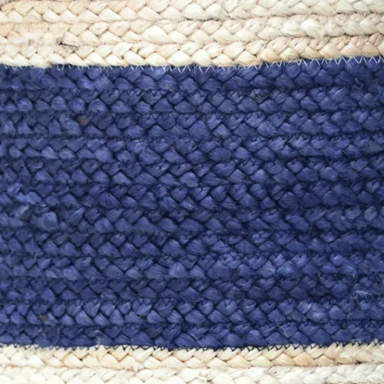 Kirkland's Home Indigo Bold Striped Jute Basket, 19 In.- Baskets & Boxes