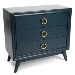 Kirkland's Home Indigo 3-Drawer Wood Chest- Dressers & Chests