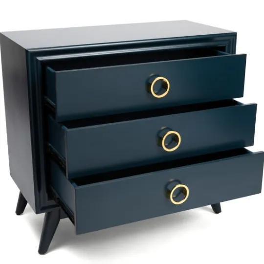 Kirkland's Home Indigo 3-Drawer Wood Chest- Dressers & Chests