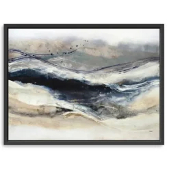 Kirkland's Home Indigo Sway Framed Canvas Art Print- Canvas Art