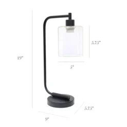 Kirkland's Home Industrial Black Iron Desk Lamp- Table Lamps