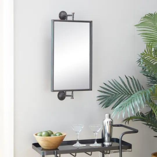 Kirkland's Home Industrial Distressed Iron Mount Mirror- Decorative Mirrors