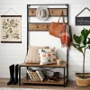Kirkland's Home Industrial Metal And Barnwood Hall Tree- Entryway Furniture