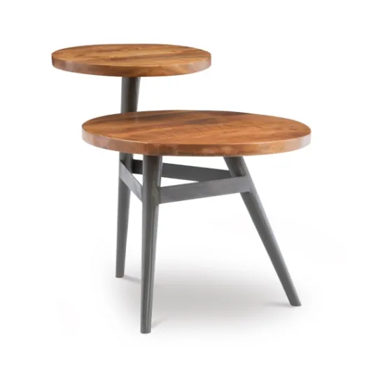 Kirkland's Home Industrial Two-Tiered Gunmetal Accent Table- Accent & End Tables