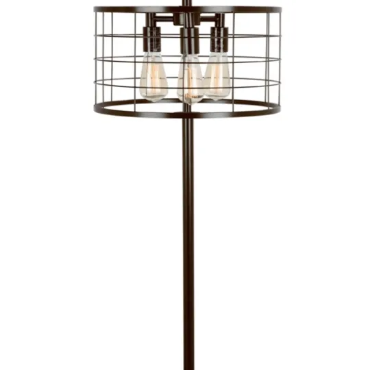 Kirkland's Home Industrial Wire Floor Lamp- Floor Lamps