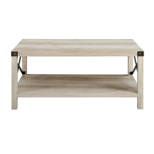 Kirkland's Home Industrial X-Frame Coffee Table- Coffee Tables