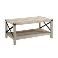 Kirkland's Home Industrial X-Frame Coffee Table- Coffee Tables