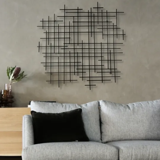 Kirkland's Home Inigo Abstract Linear I Wall Plaque- Wall Plaques