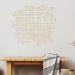 Kirkland's Home Inigo Abstract Linear Wall Plaque- Wall Plaques