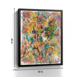 Kirkland's Home Inside Out No. 2 Framed Giclee Canvas Art Print- Framed Art