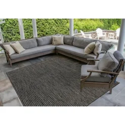 Kirkland's Home Intertwined Santal Outdoor Area Rug, 6X9- Outdoor Rugs