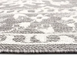 Kirkland's Home Irene Gray Daffodil Outdoor Area Rug, 6X9- Outdoor Rugs