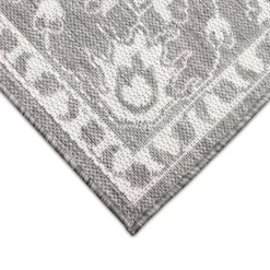 Kirkland's Home Irene Gray Daffodil Outdoor Area Rug, 4X7- Outdoor Rugs