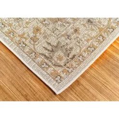 Kirkland's Home Irene Yellow Daffodil Outdoor Area Rug, 4X7- Outdoor Rugs
