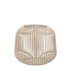 Kirkland's Home Irma Beige Steel Medium Open Rods Lantern- Lanterns