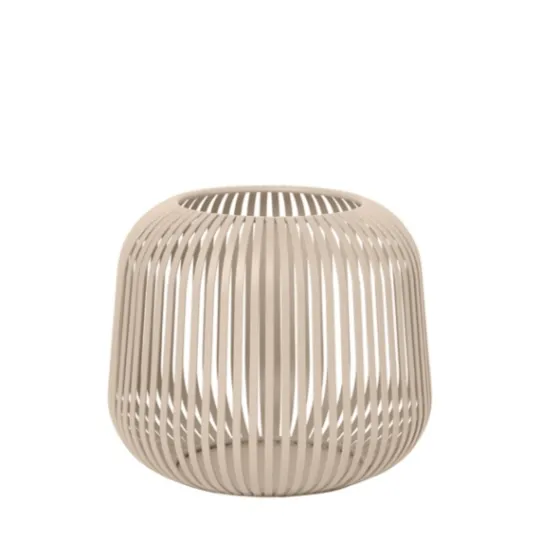 Kirkland's Home Irma Beige Steel Medium Open Rods Lantern- Lanterns