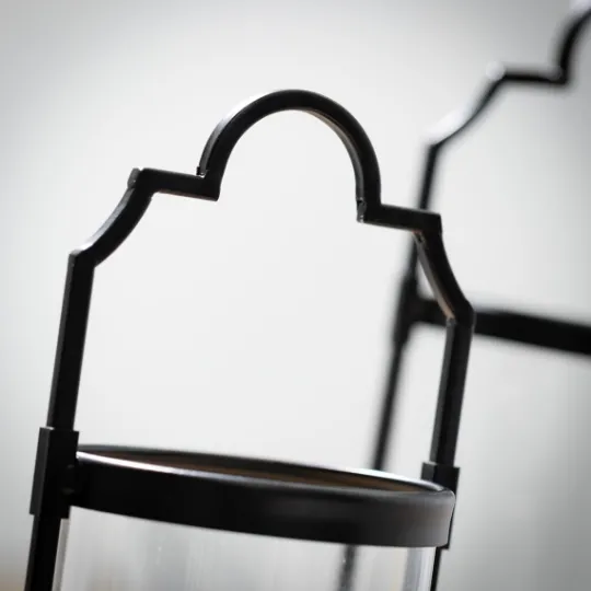 Kirkland's Home Iron And Glass Svelte Lanterns, Set Of 2- Lanterns