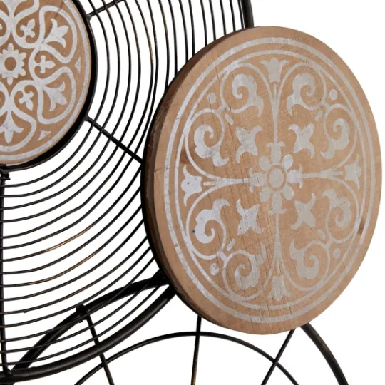 Kirkland's Home Iron And Wood Layered Plates Wall Plaque- Wall Plaques