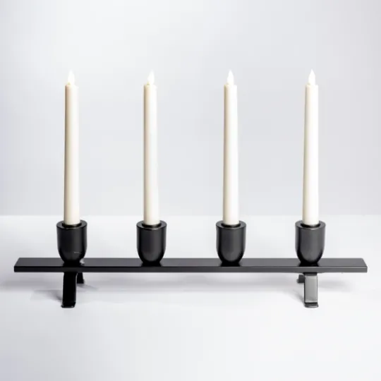 Kirkland's Home Iron Taper Candle Runner- Candle Holders