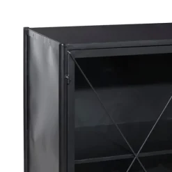 Kirkland's Home Iron X-Panel Cabinet- Cabinets & Sideboards