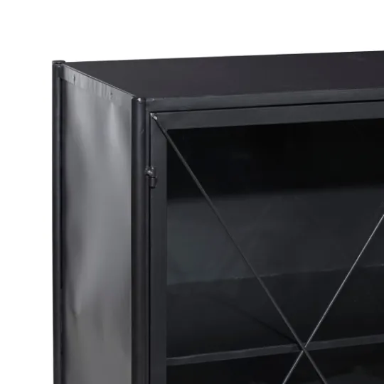Kirkland's Home Iron X-Panel Cabinet- Cabinets & Sideboards