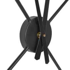 Kirkland's Home Isaac Black Modern Wall Clock- Clocks