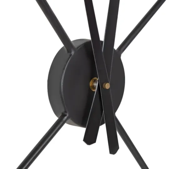 Kirkland's Home Isaac Black Modern Wall Clock- Clocks