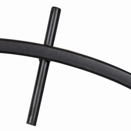 Kirkland's Home Isaac Black Modern Wall Clock- Clocks