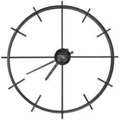 Kirkland's Home Isaac Black Modern Wall Clock- Clocks