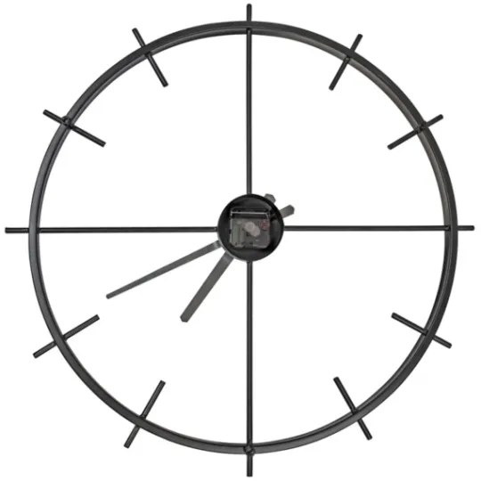 Kirkland's Home Isaac Black Modern Wall Clock- Clocks