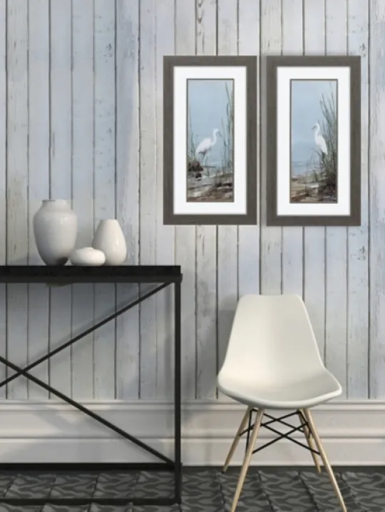 Kirkland's Home Island Egret Framed Art Prints, Set Of 2- Framed Art