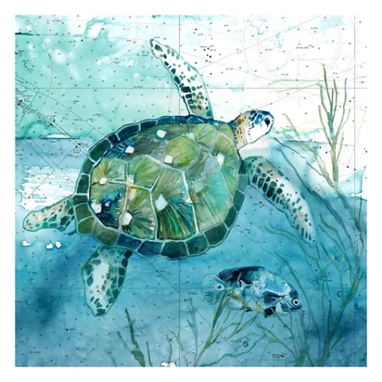 Kirkland's Home Island Swim I Giclee Canvas Art Print- Canvas Art