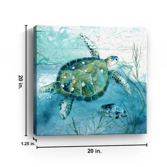 Kirkland's Home Island Swim I Giclee Canvas Art Print- Canvas Art