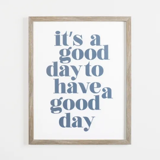 Kirkland's Home It'S A Good Day Framed Canvas Plaque- Wall Quotes & Signs
