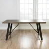 Kirkland's Home Ivan Wood And Metal Dining Table- Dining Tables