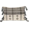 Kirkland's Home Ivory And Black Boho Stripes Lumbar Pillow- Pillows